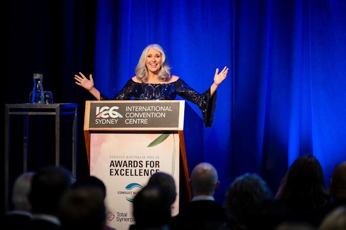 Tracey Spicer, MC Consult Australia Awards for Excellence