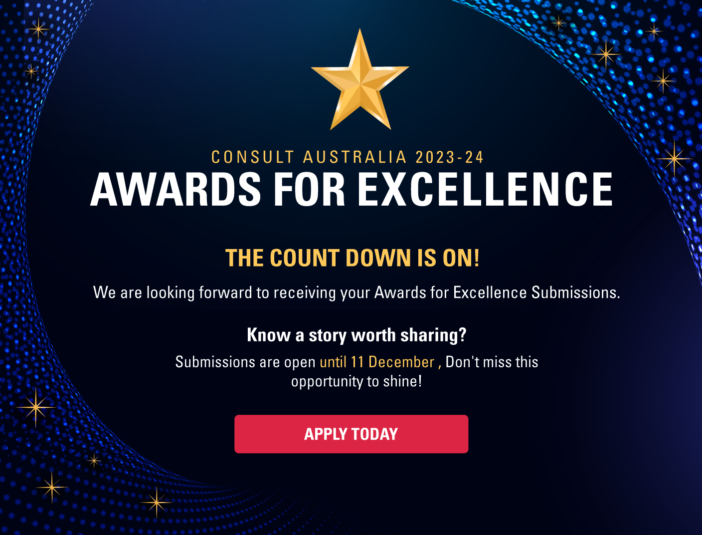Consult Australia 2023-24 Awards for
                            Excellence - Apply today 