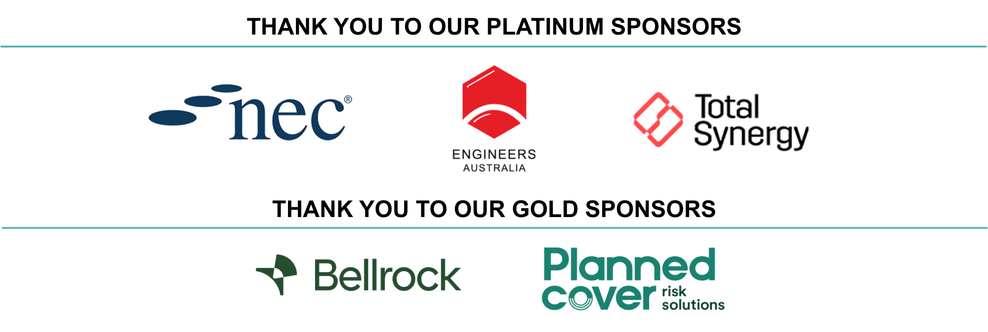 Thank you to our sponsors